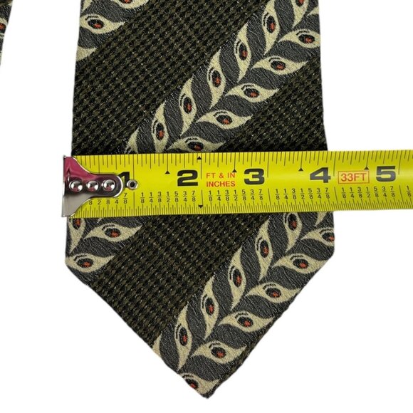 Boss Hugo Boss Mens Necktie Tie 100% Silk Multicolor Floral Print Made in Italy - Picture 8 of 9
